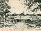 Blick aus dem Garten des Fhrhauses um 1900 (Archiv Berthold Brinkmann)