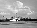 Fährschiff im Hafenbecken 1936 (Archiv Berthold Brinkmann)