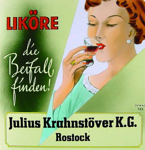 Kinowerbung der Julius Krahnstöver KG Rostock von 1956.