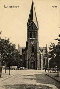 Warnemünde - Kirche, um 1910